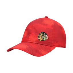 Womens Red Chicago Blackhawks Camo Slouch Adjustable Hat