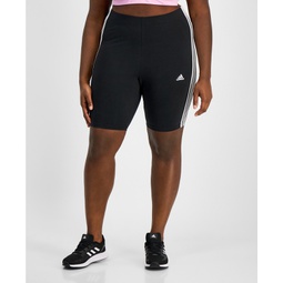 Plus Size Essentials 3-Stripes Bike Shorts