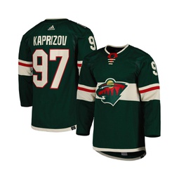 Mens Kirill Kaprizov Green Minnesota Wild Authentic Pro Home Player Jersey