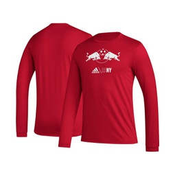 Mens Red New York Red Bulls Icon Long Sleeve T-shirt