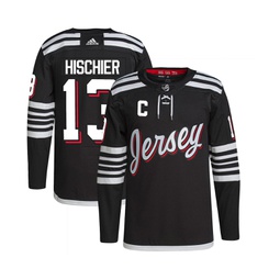 Mens Nico Hischier Black New Jersey Devils 2021/22 Alternate Authentic Pro Player Jersey