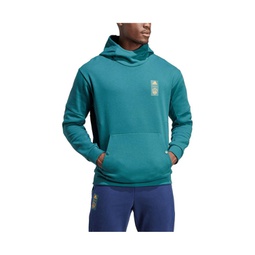 Mens Teal LA Galaxy 2023 Player Travel Pullover Hoodie