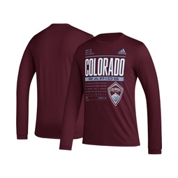 Mens Burgundy Colorado Rapids Club DNA Long Sleeve T-shirt