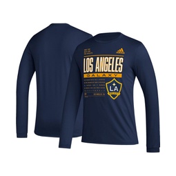 Mens Navy LA Galaxy Club DNA Long Sleeve T-shirt