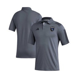 Mens Gray San Jose Earthquakes 2023 On-Field Training Polo Shirt