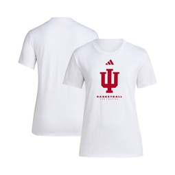 Womens White Indiana Hoosiers Bench T-shirt