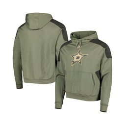 Mens Olive Dallas Stars Military-Inspired Appreciation Pullover Hoodie