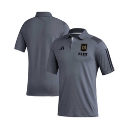 Mens Gray LAFC 2023 On-Field Training Polo Shirt