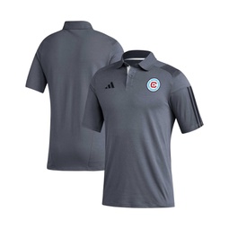 Mens Gray Chicago Fire 2023 On-Field Training Polo Shirt