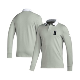 Mens 2023 Player Gray Minnesota United FC Travel Long Sleeve Polo Shirt