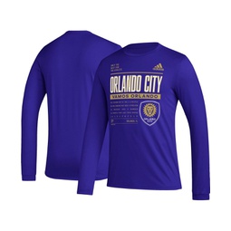 Mens Purple Orlando City SC Club DNA Long Sleeve T-shirt