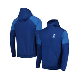 Mens Blue Seattle Sounders FC 2023 Player Travel Pullover Hoodie