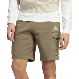 Mens Essentials Fleece Cargo Shorts