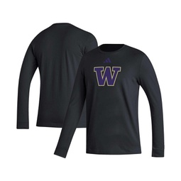 Mens Black Washington Huskies Locker Logo Fresh Long Sleeve T-shirt