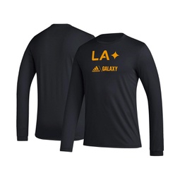 Mens Black LA Galaxy Icon Long Sleeve T-shirt