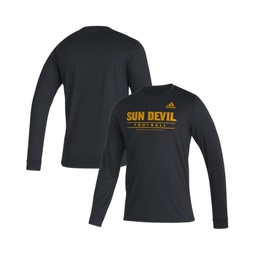Mens Black Arizona State Sun Devils Sideline Creator Practice AEROREADY Long Sleeve T-shirt