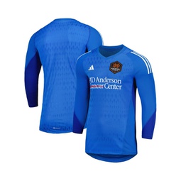 Mens Blue Houston Dynamo FC 2023 Goalkeeper Long Sleeve Replica Jersey