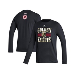 Mens Black Vegas Golden Knights Reverse Retro 2.0 Fresh Playmaker Long Sleeve T-shirt