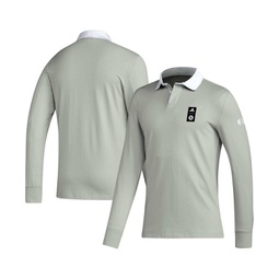 Mens 2023 Player Gray New England Revolution Travel Long Sleeve Polo Shirt