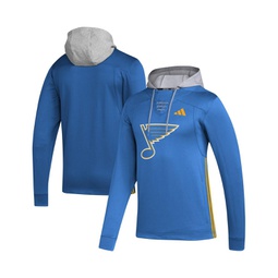 Mens Blue St. Louis Blues Refresh Skate Lace AEROREADY Pullover Hoodie