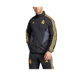 Mens Black Real Madrid 2023/24 Anthem Full-Zip Jacket