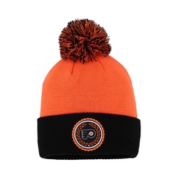 Womens Orange Philadelphia Flyers Laurel Cuffed Knit Hat with Pom