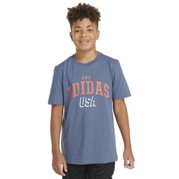 Big Boys Short-Sleeve Cotton USA Graphic T-Shirt