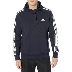 Mens adidas Essentials French Terry 3-Stripes Pullover Hoodie