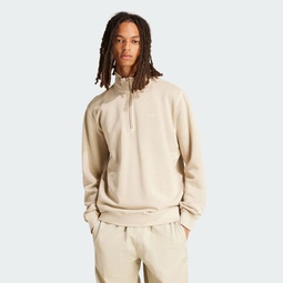 Trefoil Essentials+ Dye Half Zip Crew Sweatshirt