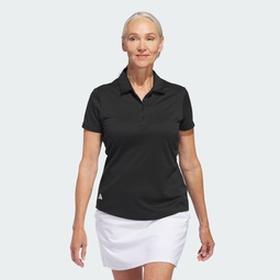 Womens Solid Performance Short Sleeve Polo Shirt
