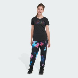 Allover Print 3-Stripes Tricot Jogger Pants