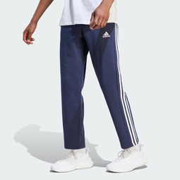 Essentials 3-Stripes Open Hem Fleece Pants