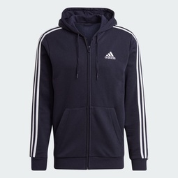 Essentials Fleece 3-Stripes Full-Zip Hoodie