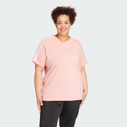 Essentials Slim 3-Stripes Tee (Plus Size)