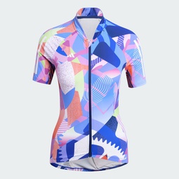 Essentials 3-Stripes Pattern Clash Cycling Jersey