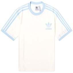 Adidas 3 Stripe T-shirt Off White