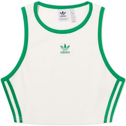 Adidas Terry Cropped Tank Top Off White