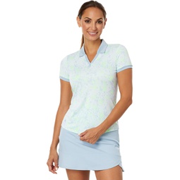 Womens adidas Golf Jacquard Polo Shirt