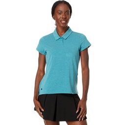 Womens adidas Golf Go-To Heathered Polo Shirt