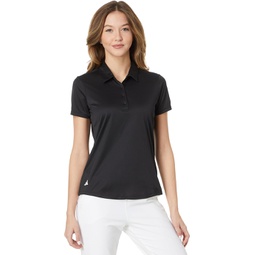 Womens adidas Golf Performance Solid Short Sleeve Golf Polo Shirt