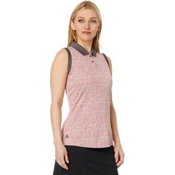 Womens adidas Golf Ultimate365 Jacquard Sleeveless Polo