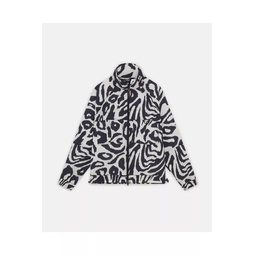 Truecasuals Leopard Print Woven Track Jacket