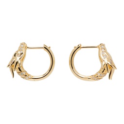 Gold Dragon Huggie Earrings 241734F009000