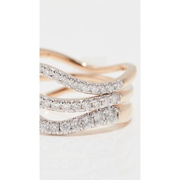 14k Pave Wave Rings