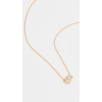 14k Gold Single Diamond Necklace
