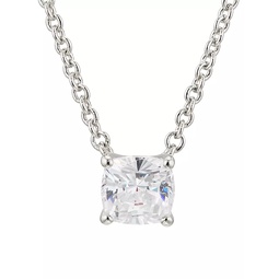 Modern Love Sterling Silver & Cubic Zirconia Pendant Necklace