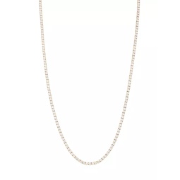 Naomi 18K-Gold-Plated & Cubic Zirconia Long Tennis Necklace