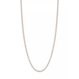 Bubbly 18K-Gold-Plated & Cubic Zirconia Long Tennis Necklace