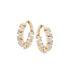 18K Goldplated & Cubic Zirconia Earrings