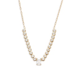 18K Goldplated & Cubic Zirconia Necklace/16